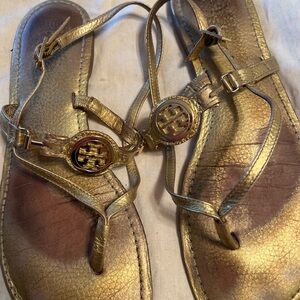 Tory Burch Women's Gold Sandals